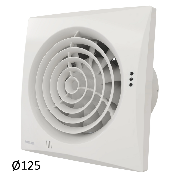 Flexit Badrumsfläkt Silent Eco 125 std