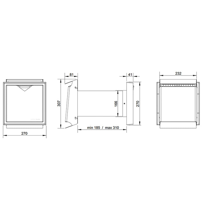 Fresh Ventilationsaggregat Flow FDX  - Ritning