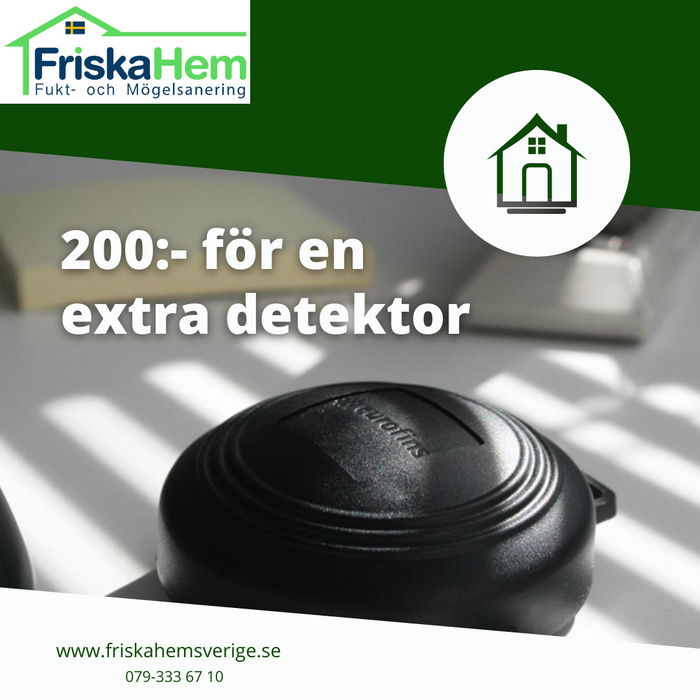 Radondetektor för långtidsmätning