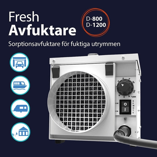 Fresh D-1200 sorptionsavfuktare